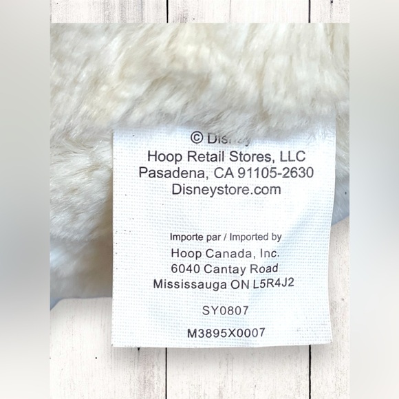 Disney Store 18” TIGGER Winnie the Pooh Christmas Cream Gold Bow Plush Toy - Picture 8 of 9